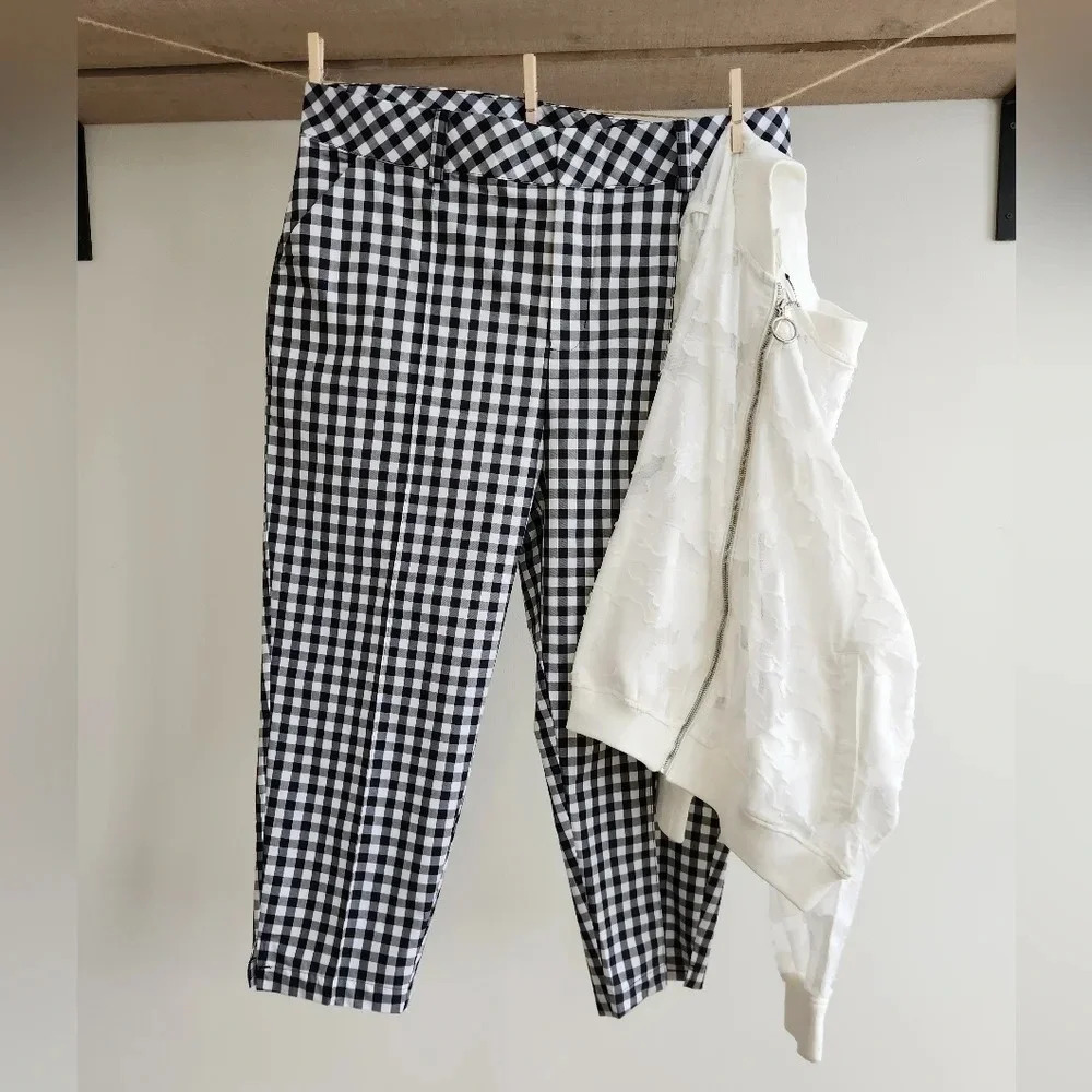 NWT || SONCY || checkered ankle pants